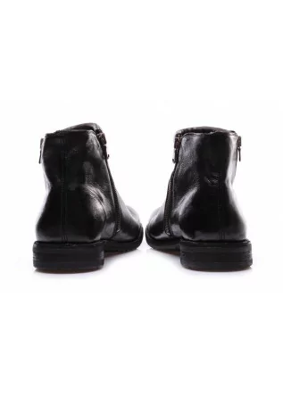 MANOVIA 52| ANKLE BOOTS DOUBLE ZIP IDEAL STITCHING BLACK