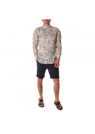 ABBIGLIAMENTO UOMO CAMICIE BIANCO VERDE OFFICINA36