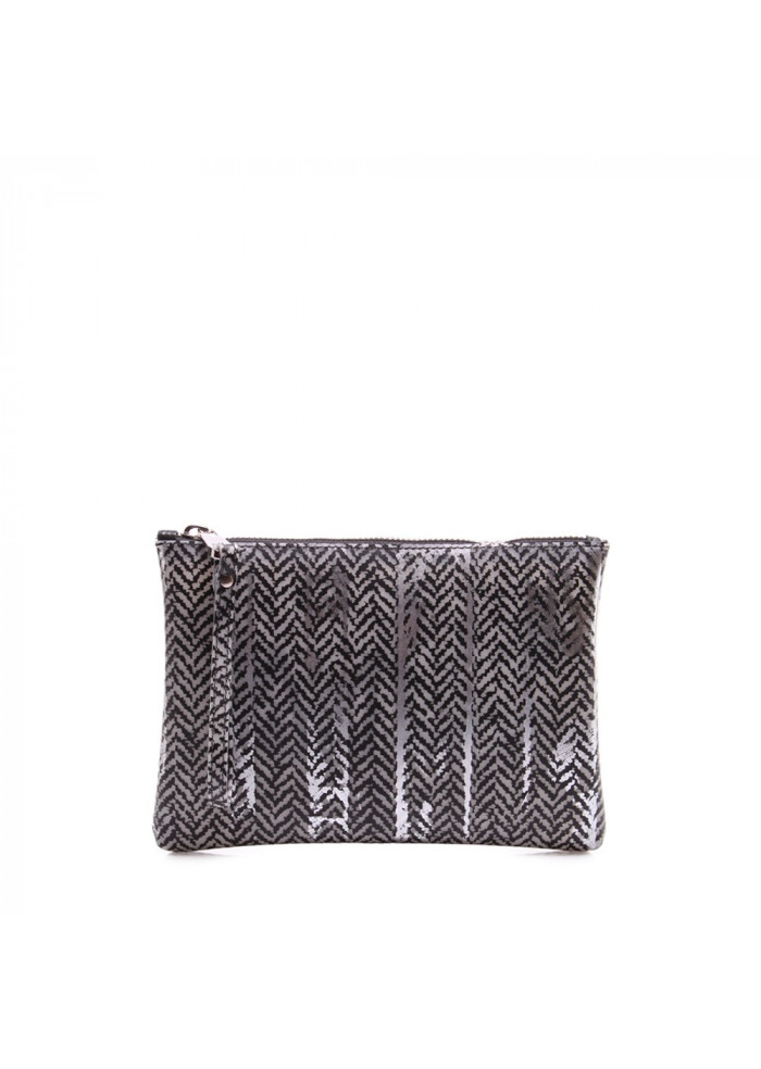 DERNA | WOMEN'S BAGS WRISTLET GEOMETRIC TEXTURE SILVER MULTICOLOR GUM CHIARINI WOMEN'S BAGS WRISTLET GEOMETRIC TEXTURE SILVER MULTICOLOR GUM CHIARINI
