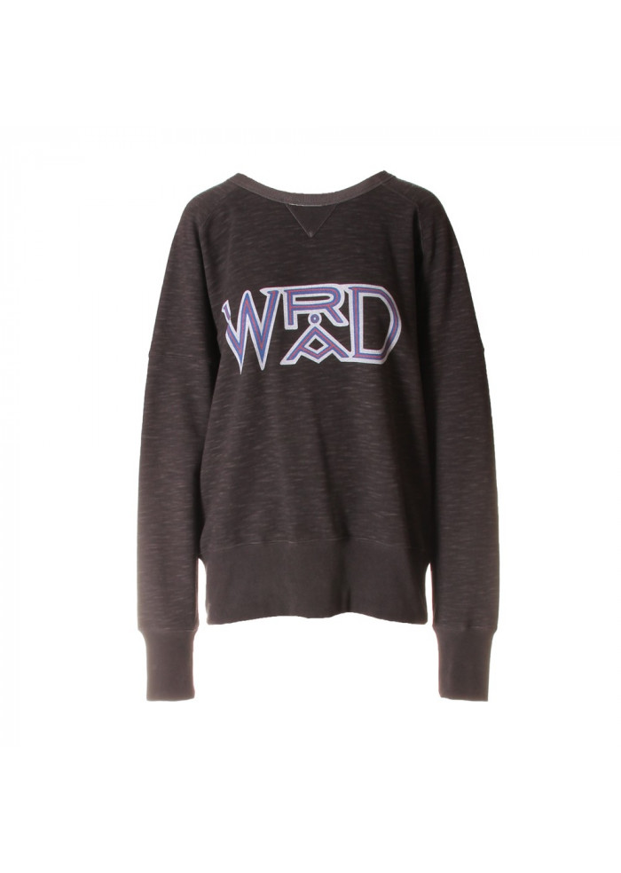 DERNA | ABBIGLIAMENTO UNISEX FELPA COTONE ORGANICO LOGO GRIGIO WRAD ABBIGLIAMENTO UNISEX FELPA COTONE ORGANICO LOGO GRIGIO WRAD