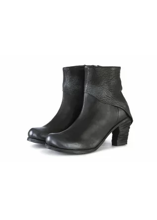PAPUCEI | HEEL BOOTS LEATHER SILVER BLACK