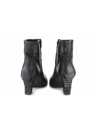 PAPUCEI | HEEL BOOTS LEATHER SILVER BLACK