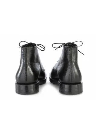 TON GOUT | LACE UP ANKLE BOOTS GENUINE LEATHER BLACK