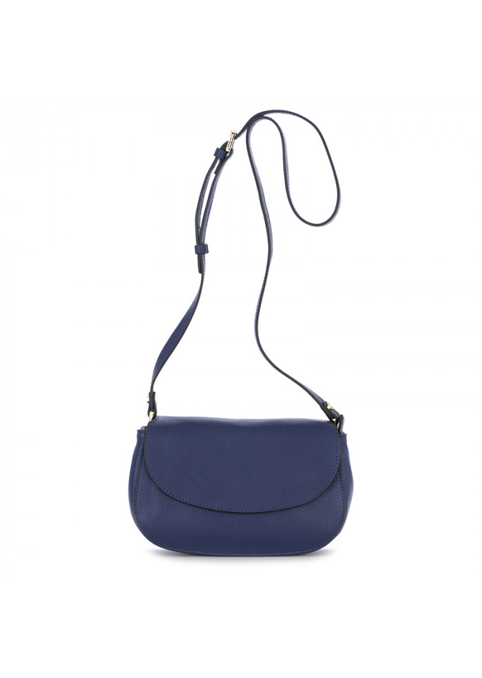 dark blue leather bag