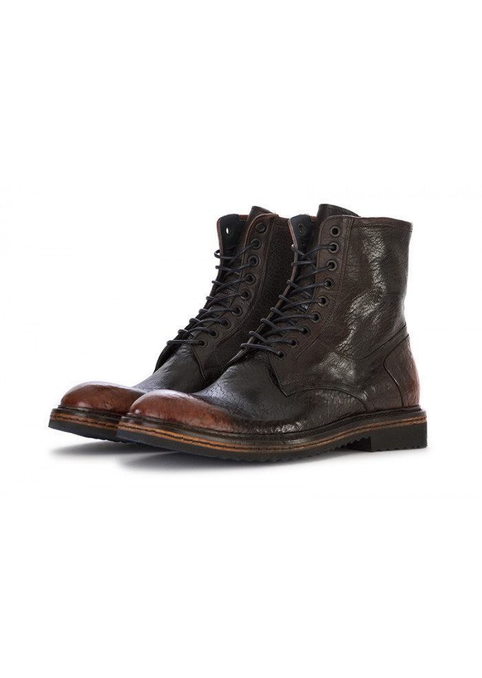 MEN'S LACE UP ANKLE BOOTS LORENZI | 10214 DARK BROWN
