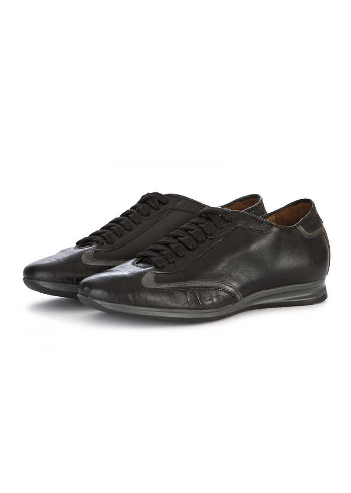 DERNA | SCARPE UOMO SCARPE ALLACCIATE BASSE IN PELLE NERO 100% FATTO IN ITALIA SCARPE UOMO SCARPE ALLACCIATE BASSE IN PELLE NERO 100% FATTO IN ITALIA
