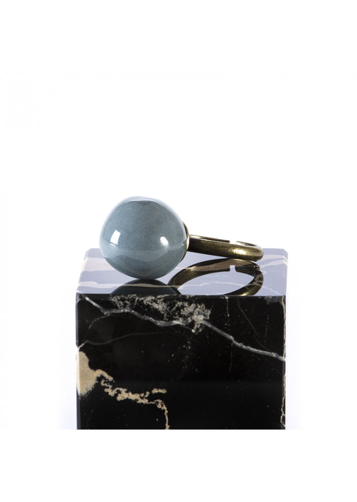 DERNA | ACCESSORI DONNA ANELLO FATTO A MANO / BIGLIA DI CERAMICA BLU TOLEMAIDE ACCESSORI DONNA ANELLO FATTO A MANO / BIGLIA DI CERAMICA BLU TOLEMAIDE