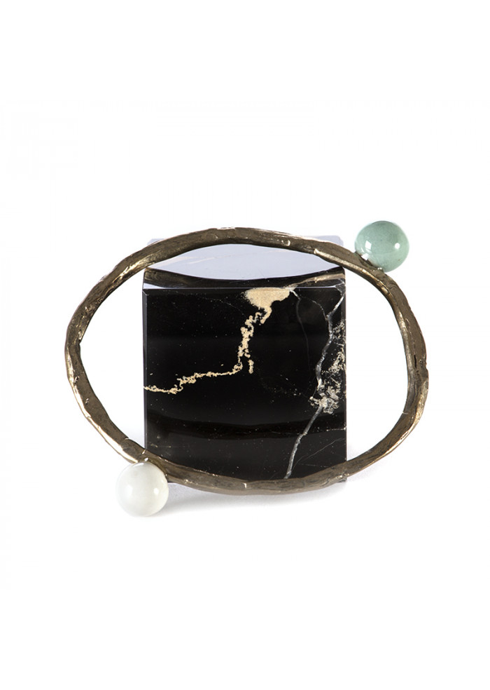 DERNA | WOMEN'S ACCESSORIES HANDMADE BRACELET WHITE / PASTEL GREEN TOLEMAIDE WOMEN'S ACCESSORIES HANDMADE BRACELET WHITE / PASTEL GREEN TOLEMAIDE