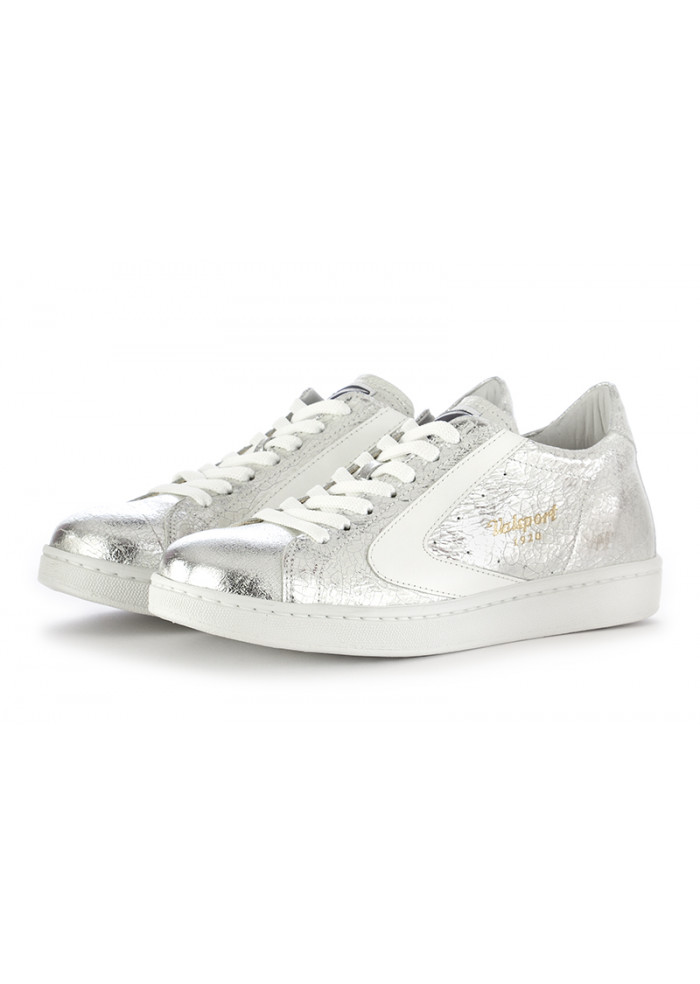 DERNA | SNEAKERS DONNA VALSPORT 1920 | ARGENTO PELLE "CRACK" METALLIZZATO SNEAKERS DONNA VALSPORT 1920 | ARGENTO PELLE "CRACK" METALLIZZATO