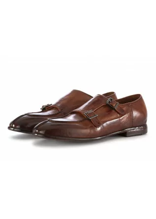 LEMARGO | MONK STRAP SHOES LEATHER COGNAC BROWN