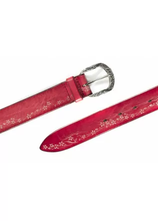 CINTURA DONNA ORCIANI "STAIN SOAPY" | ROSSO