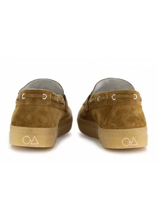 OA NON-FASHION | LOAFERS RUBBER SOLE LINED IN LEATHER SUEDE KHAKI