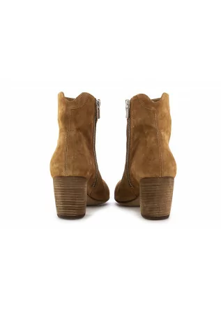 OFFICINE CREATIVE | HEELED ANKLE BOOTS SUEDE BROWN