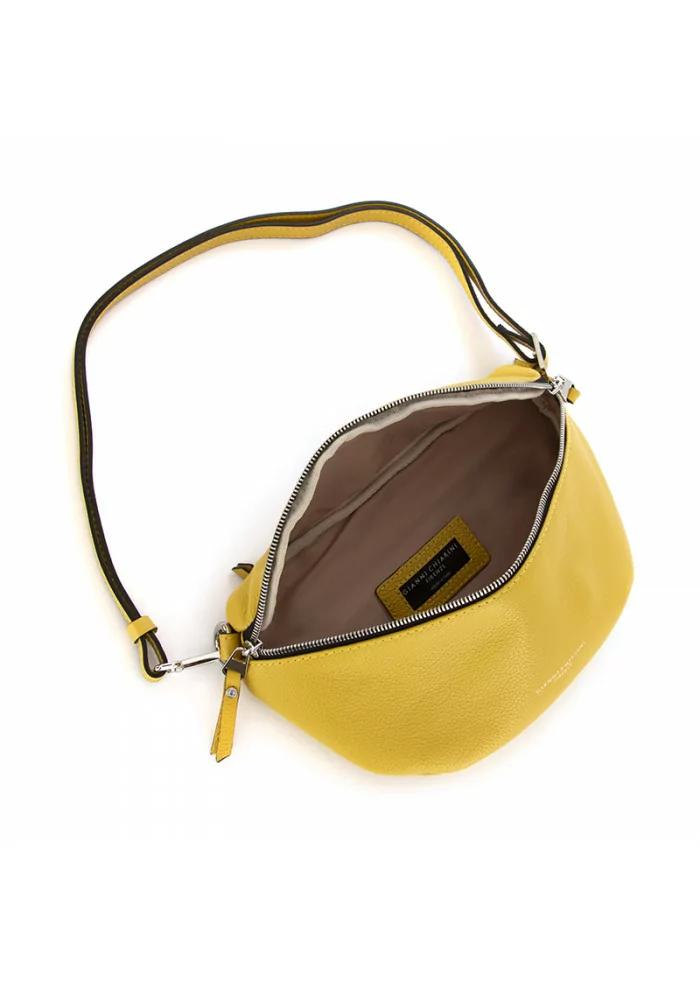 women's belt bag gianni chiarini yellow leather