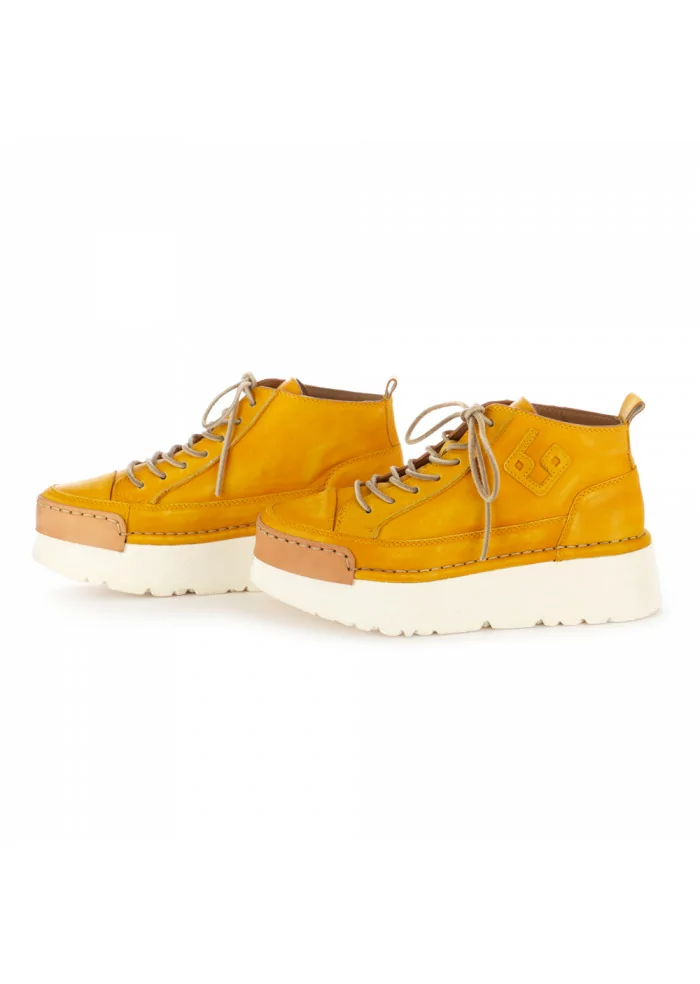 WOMEN'S PLATFORM SHOES BNG REAL SHOES YELLOW