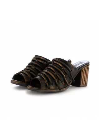 damen sandalen sabot papucei dalinda schwarz bronze leder