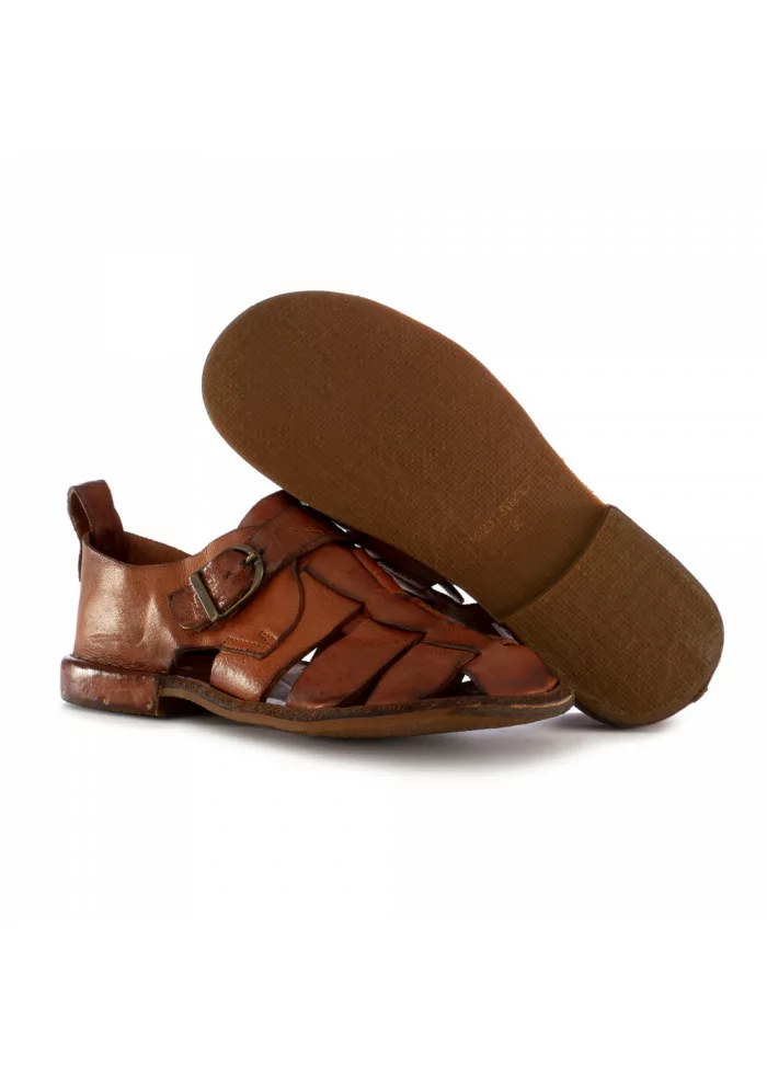WOMEN'S SANDALS MANOVIA 52 BROWN LEATHER
