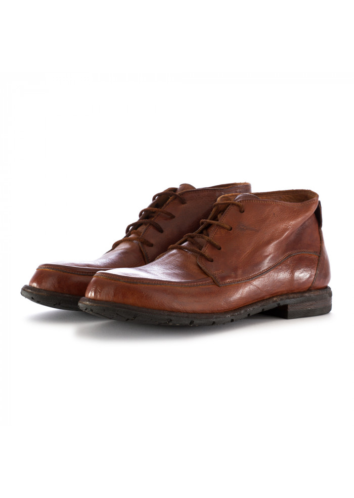 MEN'S LACE-UP ANKLE BOOTS MANOVIA 52 | INTENSE BROWN LEATHER