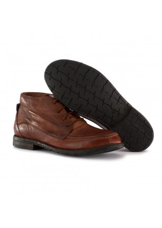 MEN'S LACE-UP ANKLE BOOTS MANOVIA 52 | INTENSE BROWN LEATHER