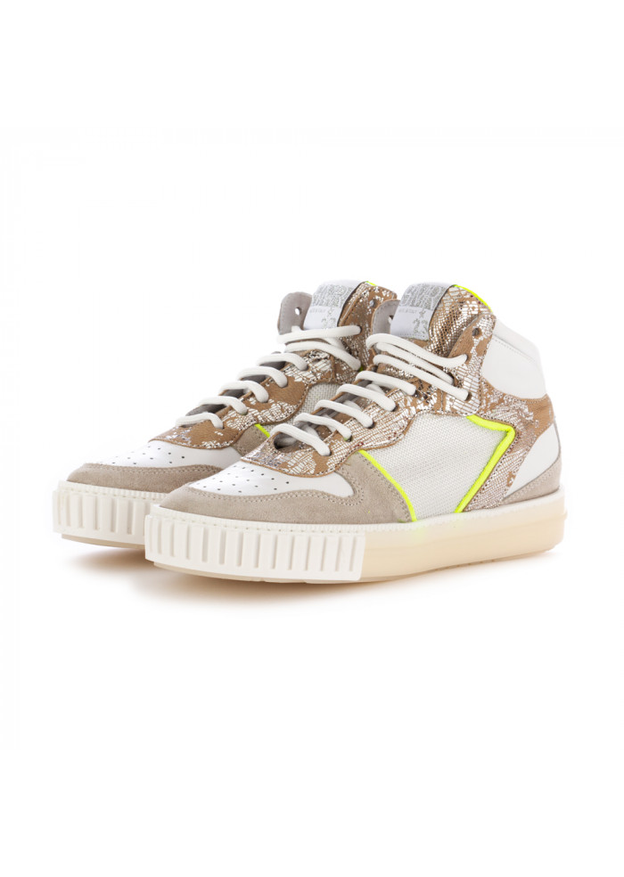 DERNA | WOMEN'S SNEAKERS SEMERDJIAN | BEIGE WHITE FLUORESCENT YELLOW WOMEN'S SNEAKERS SEMERDJIAN | BEIGE WHITE FLUORESCENT YELLOW
