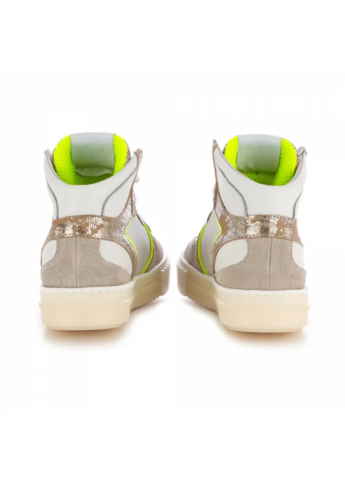sneakers donna semerdjian beige bianco giallo fluorescente