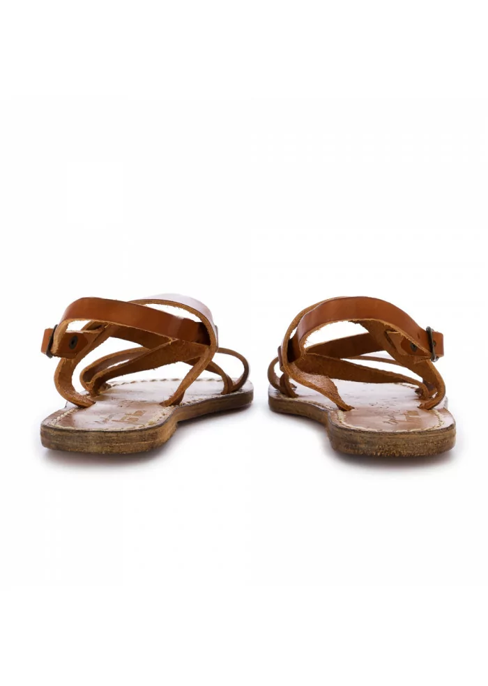 women's sandals l'artigiano del cuoio leather brown