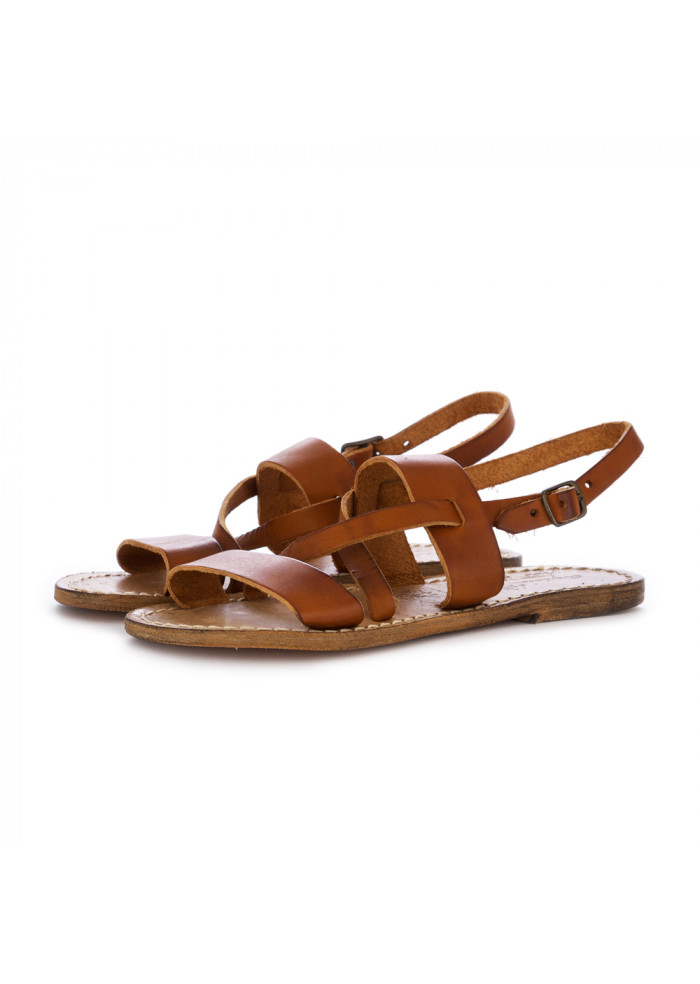 DERNA | WOMEN'S SANDALS L'ARTIGIANO DEL CUOIO | LEATHER BROWN WOMEN'S SANDALS L'ARTIGIANO DEL CUOIO | LEATHER BROWN