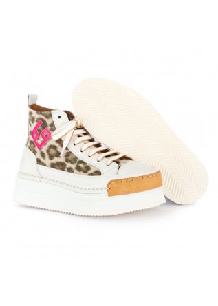 WOMEN'S WEDGE SHOES BNG REAL SHOES | "LA LEO" WHITE