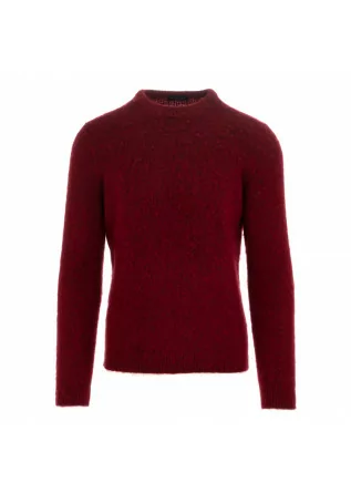men's sweater roberto collina dark red
