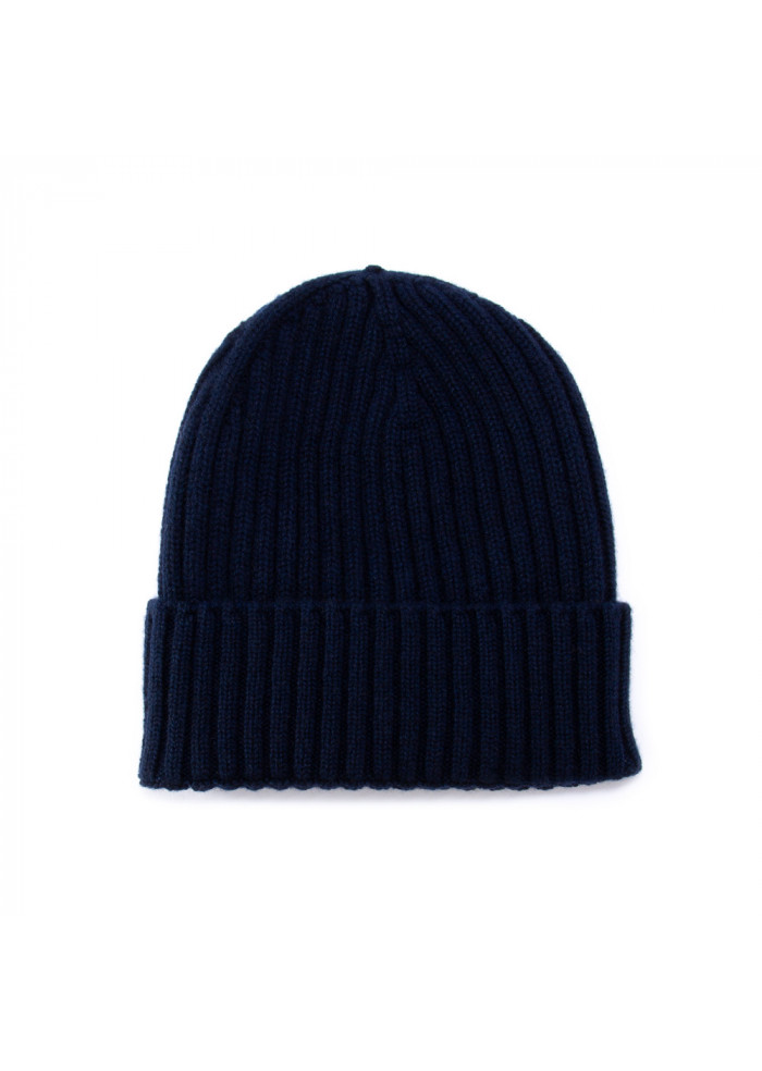 DERNA | UNISEX BEANIE "COSTA" RIVIERA | 100% CASHMERE BLUE UNISEX BEANIE "COSTA" RIVIERA | 100% CASHMERE BLUE