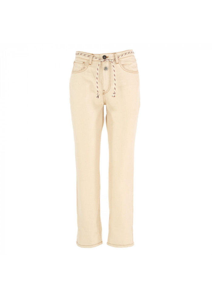 Damen Jeans Semicouture Beige Baumwolle Derna It