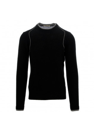 men's sweater wool & co black grey
