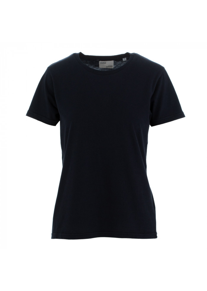 women's t-shirt colorful standard blue navy