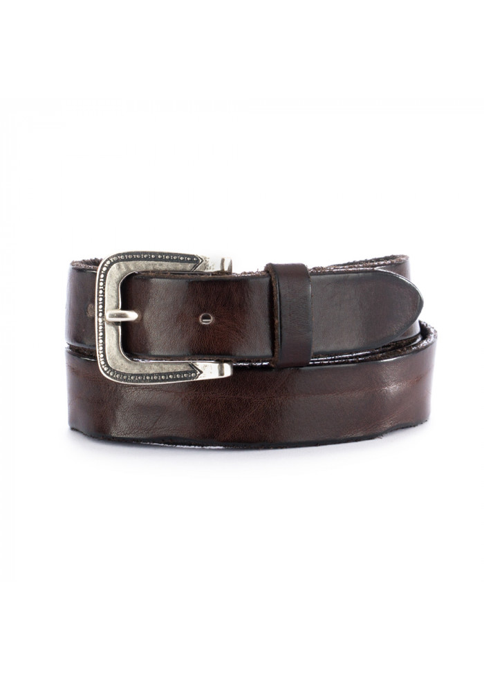 DERNA | UNISEX LEATHER BELT DANDY STREET | CN3 BROWN UNISEX LEATHER BELT DANDY STREET | CN3 BROWN