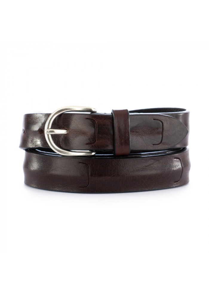 DERNA | UNISEX LEATHER BELT DANDY STREET | CN21 BROWN UNISEX LEATHER BELT DANDY STREET | CN21 BROWN