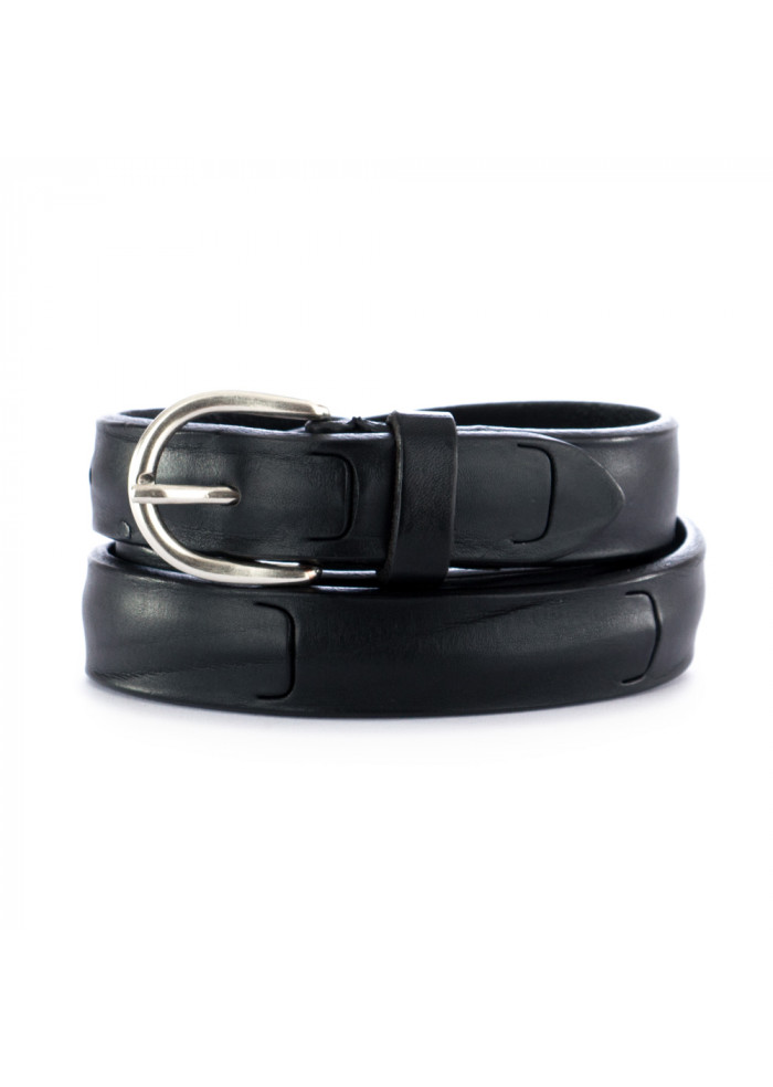 DERNA | UNISEX LEATHER BELT DANDY STREET | CN21 BLACK UNISEX LEATHER BELT DANDY STREET | CN21 BLACK