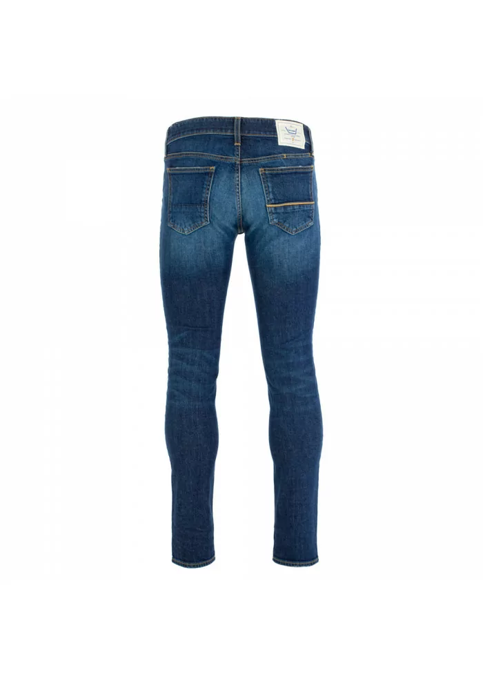 men's jeans care label dark blue