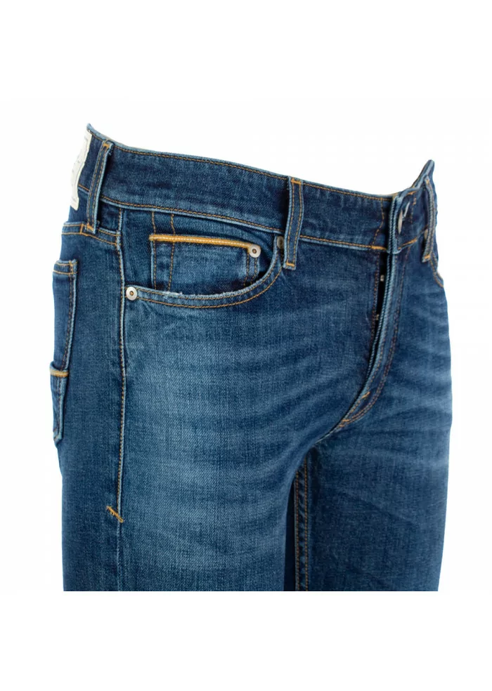 men's jeans care label dark blue