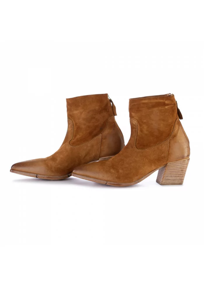 women's ankle boots moma city brown