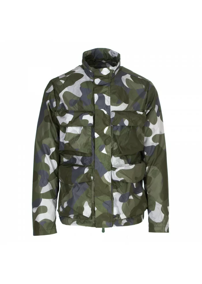 men's jacket save the duck green camouflage