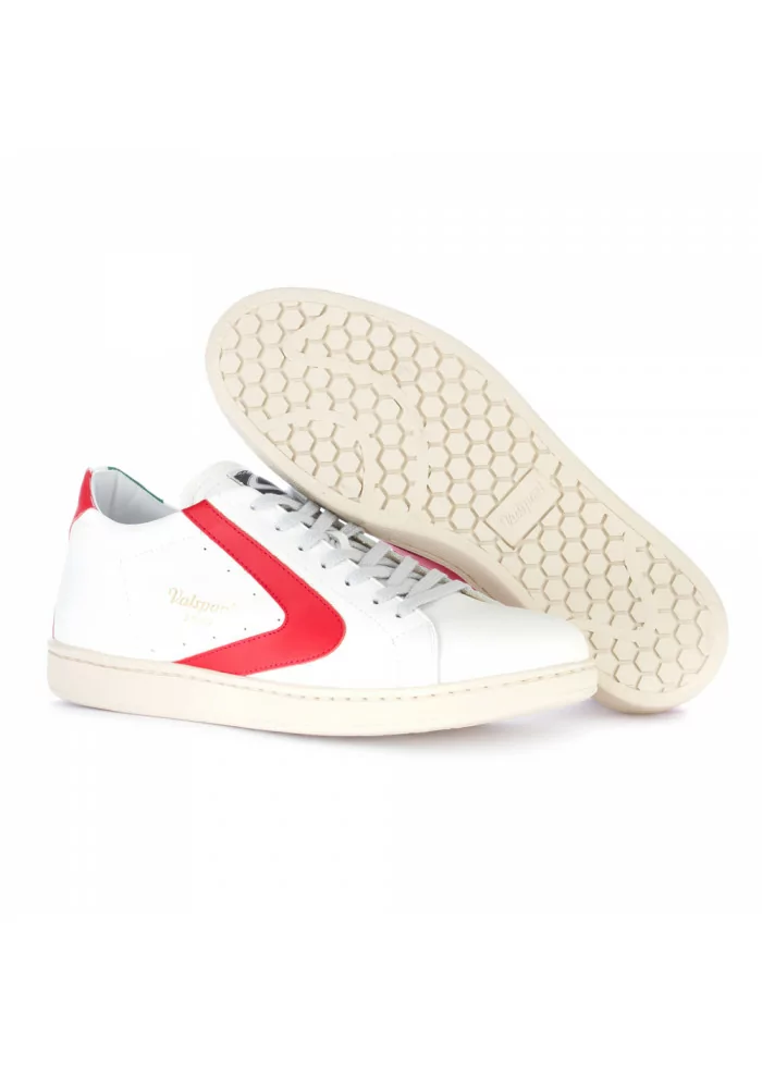 sneakers uomo valsport bianco rosso tricolore