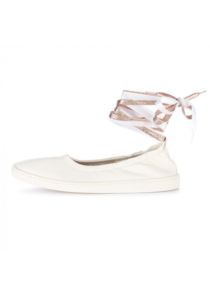 DERNA | WOMEN'S BALLERINAS OA NON-FASHION | A14C CALF WHITE WOMEN'S BALLERINAS OA NON-FASHION | A14C CALF WHITE