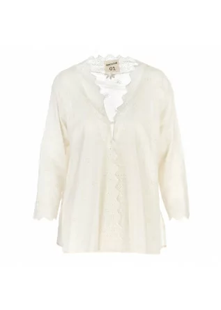 women's shirt semicouture antique white