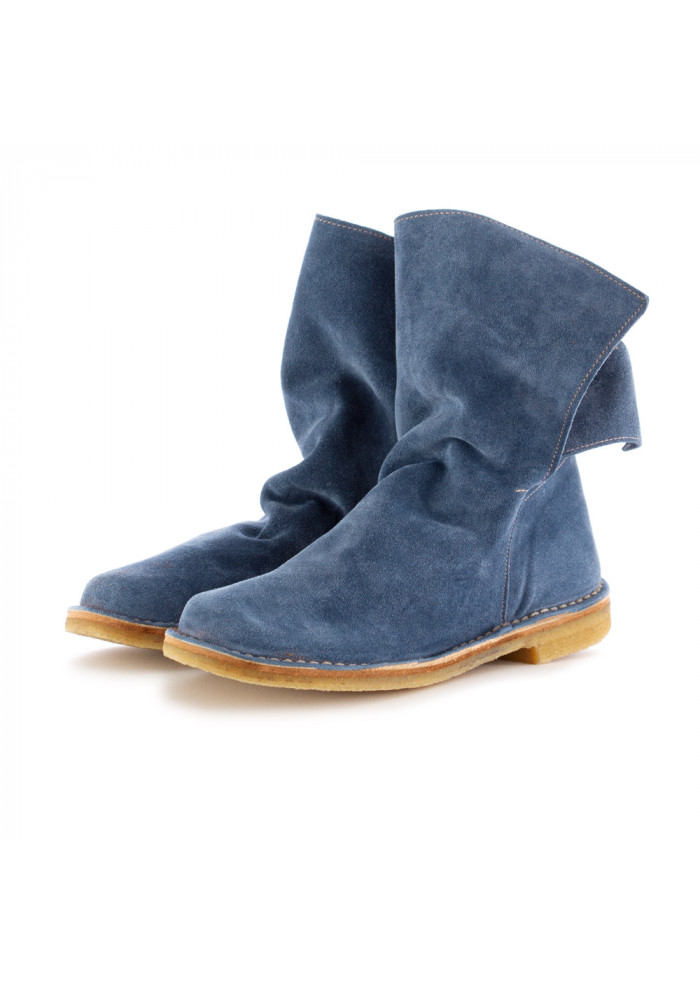 Stivali Donna Manufatto Toscano Vinci | Blu Scamosciato| Derna.it