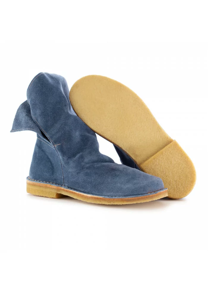 women's boots manufatto toscano vinci blue suede