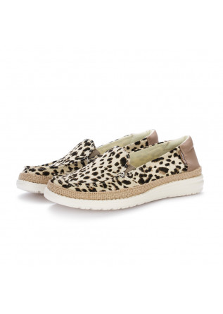 hey dudes leopard slip on