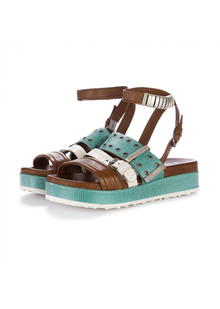 DERNA | WOMEN'S SANDALS MJUS | BROWN WHITE LIGHT BLUE WOMEN'S SANDALS MJUS | BROWN WHITE LIGHT BLUE