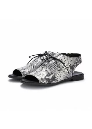 womens sandals bueno black white silver