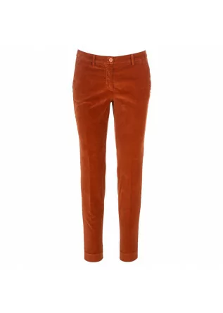 pantaloni donna masons new york arancione mattone