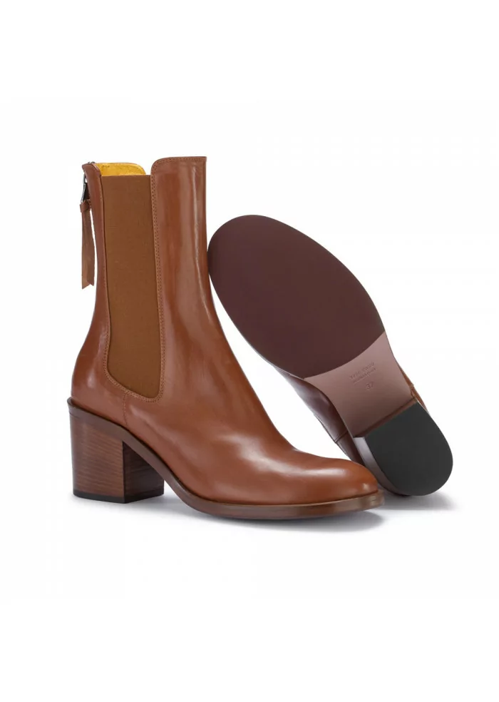 heel boots mara bini guanto cuoio brown